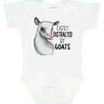 thumbnail image 3 of Inktastic Easily Distracted by Goats Cute Goat Boys or Girls Baby Bodysuit, 3 of 5