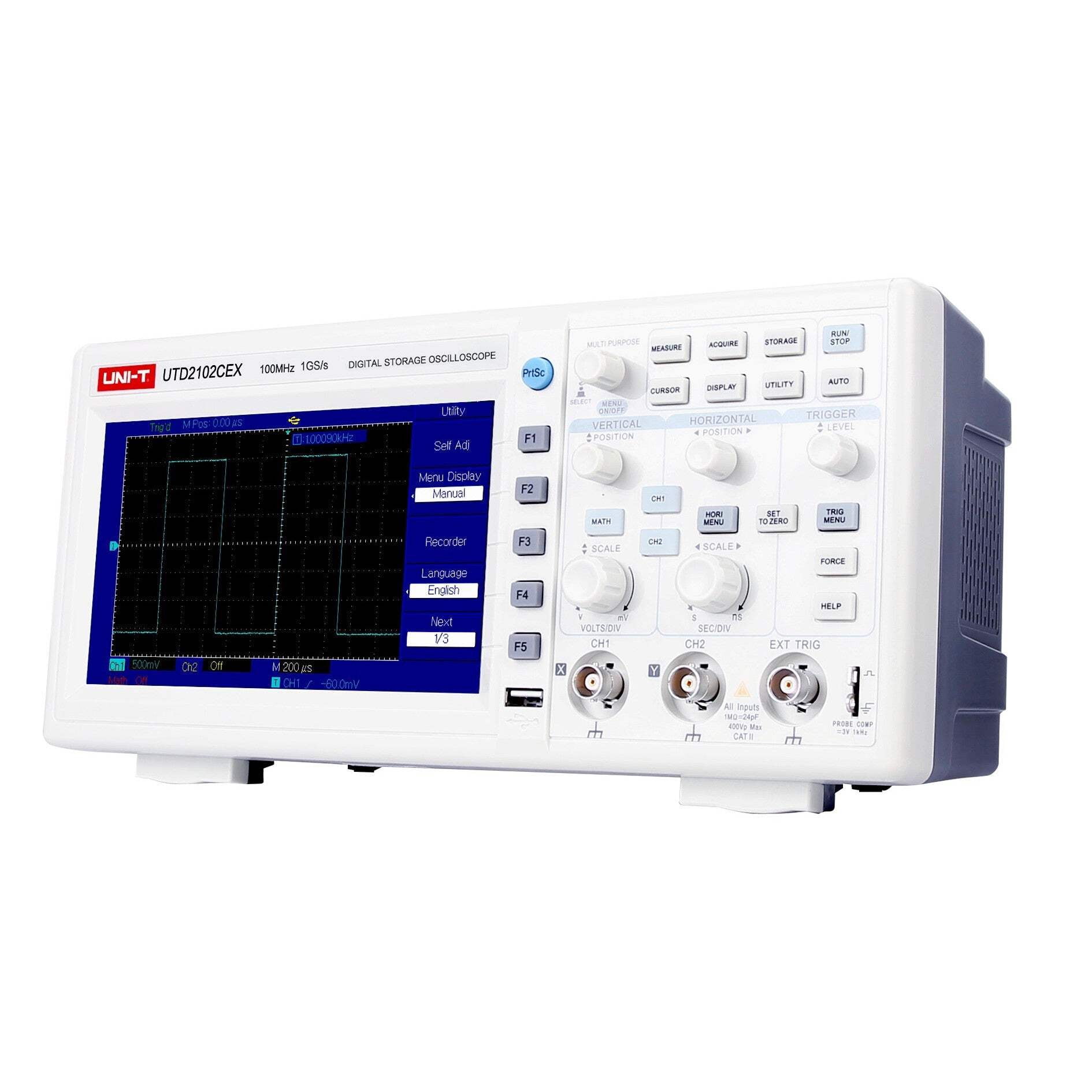UNI-T UTD2102CEX+ 100MHz 2Ch DSO Digital Storage Oscilloscope