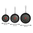 thumbnail image 2 of T-fal Ensemble de Poêles à Frire Antiadhésives Jamie Oliver 3 Pcs, 2 of 6