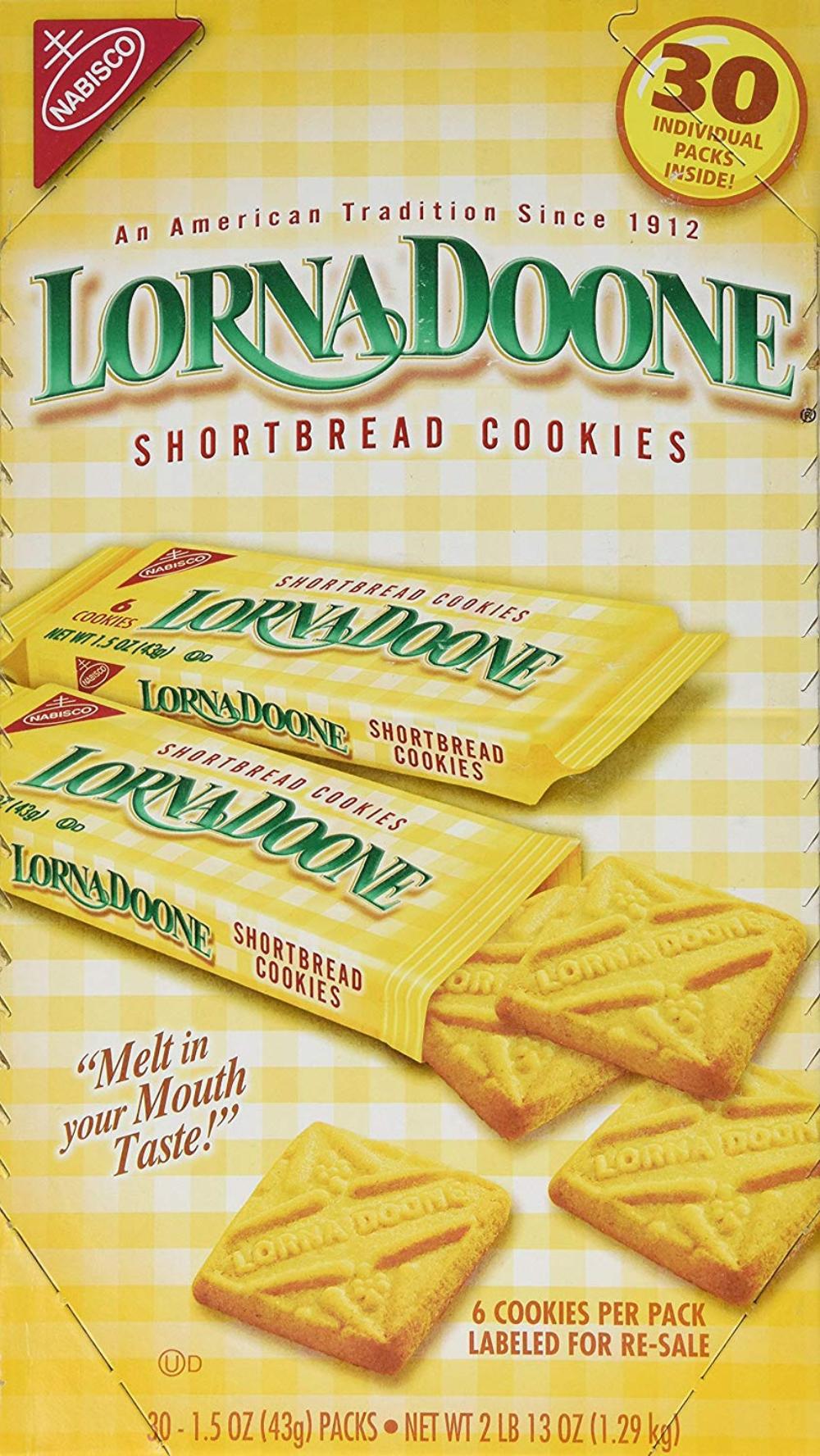 Nabisco Shortbread Cookies 30 ct. By Lorna Doone