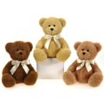 thumbnail image 1 of DDI 435406 9" Sitting Bears With Ribbon Plush Toy - Assorted Colors Case of 24, 1 of 1