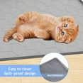 thumbnail image 4 of Verbopan Cat Scratching Pads : Easy to Clean Cat Litter Mat Soft and Waterproof Litter Box Mat (22"X34"- Gray), 4 of 5