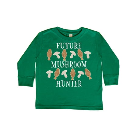 

Inktastic Future Mushroom Hunter- mushrooms and morels Gift Toddler Boy or Toddler Girl Long Sleeve T-Shirt