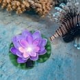 thumbnail image 4 of Abbracc Solar Powered LED Lotus Flower Light Floating Pond Garden Pool Lamp, 4 of 9