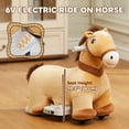 thumbnail image 4 of Qaba Cheval Électrique 6V avec Musique, avant, 4 of 10