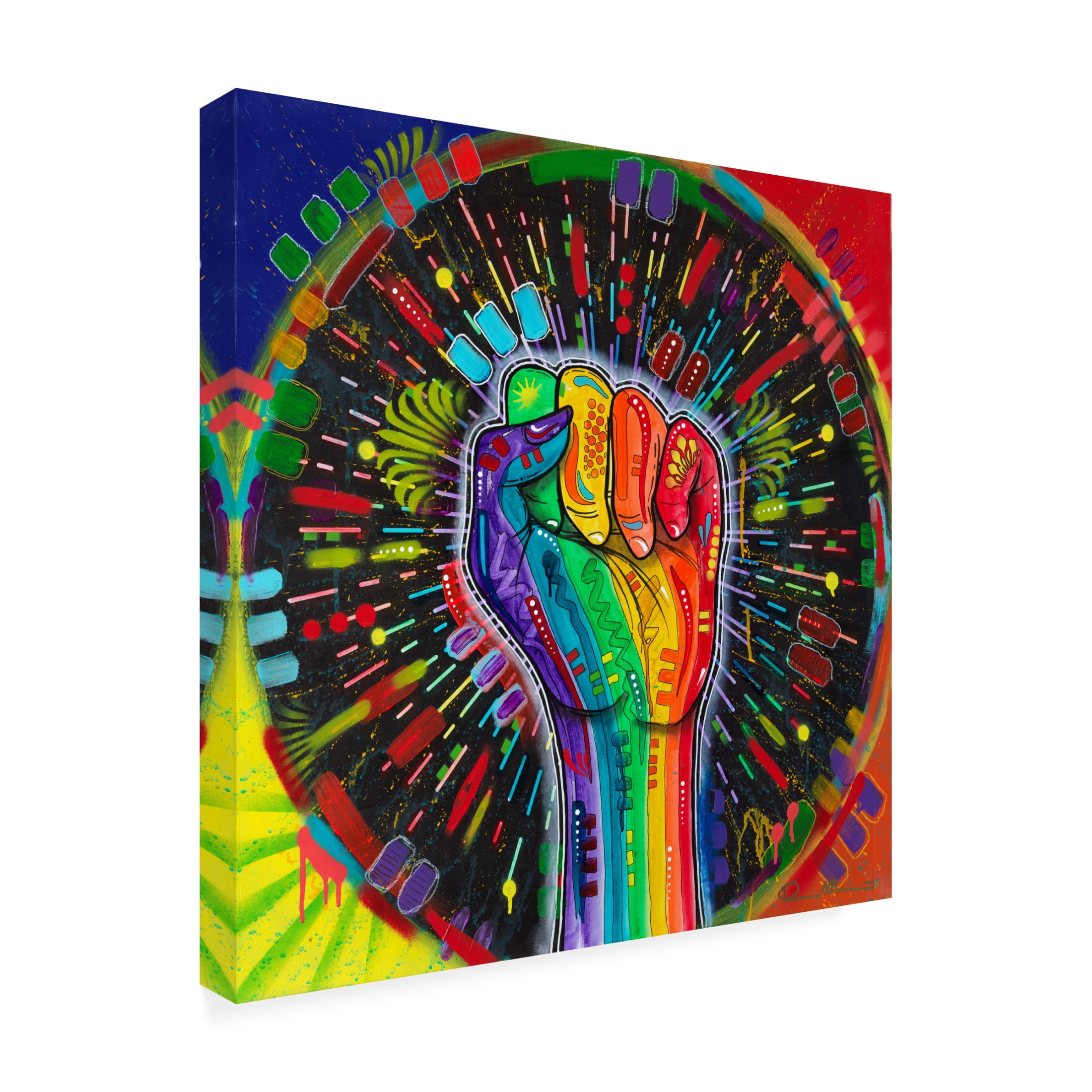 Canvas Wall Art - Dean Russo 'The Power of Unity' Wall Art for Living Room, Bedroom, or Office Décor by Trademark Fine Art - 14 x 14 Inches