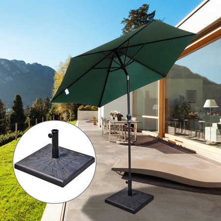 20 Square Patio Umbrella Base Outdoor Resin Parasol Stand Market Umbrella Holder Deck Bronze Walmart Canada