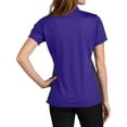 thumbnail image 2 of Mafoose Women's Active Textured Colorblock Polo T-Shirt Purple/ Grey X-Small, 2 of 5