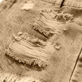 thumbnail image 5 of WQNVRNR Girls Jean Shorts- Distressed Ripped Vintage Casual High Waist Denim Shorts with Pockets Khaki Size 5, 5 of 9