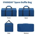 thumbnail image 4 of IFARADAY 22" Foldable Lightweight Waterproof Travel Duffel Bag, Blue, 4 of 7