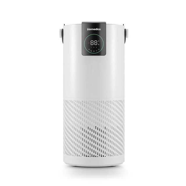 Homedics® 2-in-1 Air Purifier & Humidifier, with Digital Auto adjusting Humidistat, Color-Coded Indicator