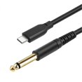thumbnail image 1 of TYPE-C to 6.35mm 1/4 TRS Audio Stereo Cable Type C to 6.35mm Aux Jack Cord for Amplifier Home Theater Mixer 200cm, 1 of 5