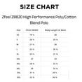 thumbnail image 3 of Zfeel Men's Performance Polo Shirts 40 Poly/60 Cotton Blend Long Sleeve Polo Tee Shirts (Sport Dark Navy, XL), 3 of 9