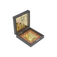 thumbnail image 2 of GoldGiftIdeas 24K Gold Plated Square Shreenathji Photo Frame with Charan Paduka for Pooja, Occasional Return Gift, Krishna Frame for Home (Pack of 20), 2 of 5