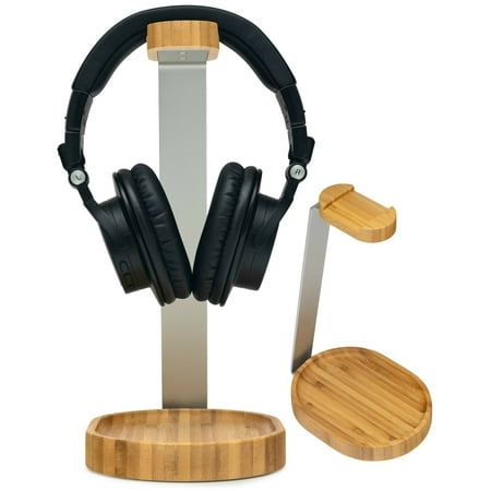 UPC: 0040962851357 | Knox Gear Wooden Headphone Stand (Bamboo Brown)