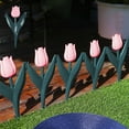 thumbnail image 4 of PRETXORVE Faux Plants, Artificial Plants, Plastic Garden Fence Decorative Edge Plant Outdoor Decoration Flower Bed Plant Border Courtyard, 4 of 6