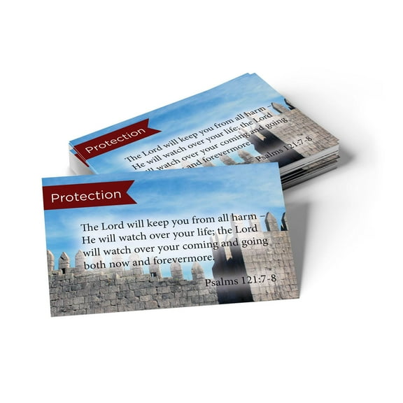 Protection, Psalms 121:7-8, Pass Along Scripture Cards, Pack 25