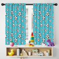 thumbnail image 5 of Kid Curtains,Soccer and Dot Blue Pattern Kid Insulated Curtains Set Of 2,Bedroom Essentials,Toddler Room Decor 42"x54", 5 of 5