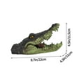 thumbnail image 2 of Realistic Floating Alligator Decor - Small Open - Mouthed Crocodile Figurine For Pool, Patio, Pond, Garden, 2 of 2