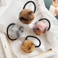 thumbnail image 4 of 4PCS Cheveux Cravate Mignon Léopard Imprimer Pompon Boule Ponytail Titulaire Corde à Cheveux pour les Femmes, 4 of 10