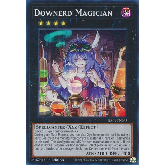 YuGiOh 25th Anniversary Rarity Collection Quarter Century Secret Rare Downerd Magician RA01-EN035