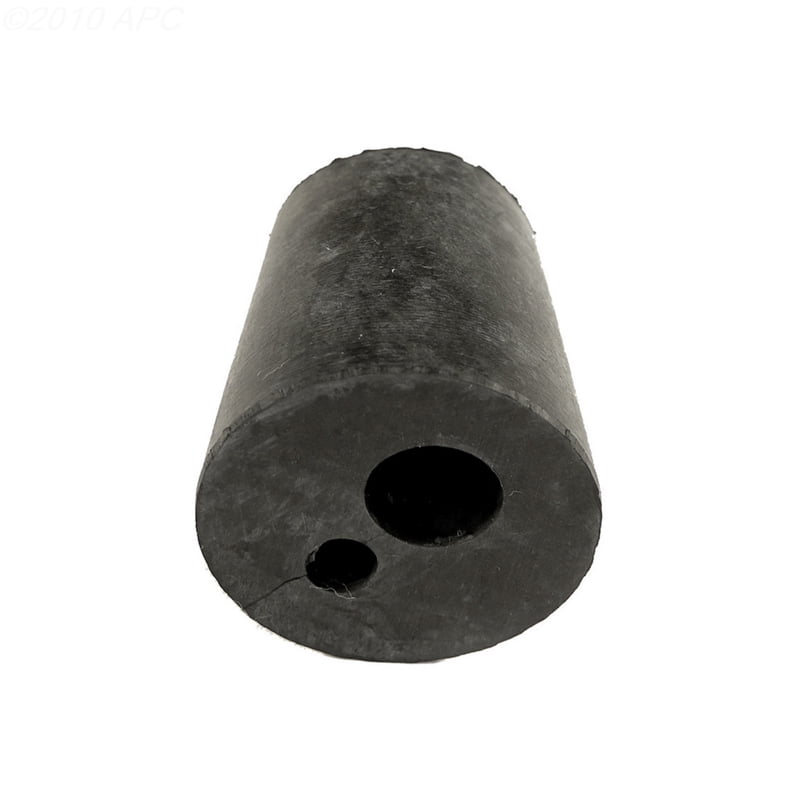 1" Black 2 Hole Rubber Cord Stopper Seals Pool Light Conduit