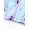 thumbnail image 3 of Disney Frozen Elsa Anna Girls Puffer Jackets Graphic Winter Hoodie Plus Zip-Up Outerwear Coats Sizes 2-6, 3 of 9