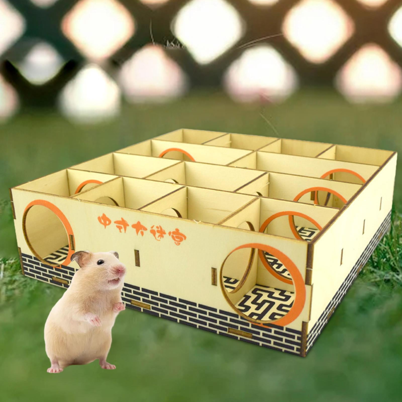 oshhnii Hamster Maze Activity Sport for Hamsters Gerbils Mice Playhouse Labyrinth Puzzle 20.8x19.8x6cm
