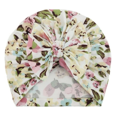 

ASEIDFNSA Toddler Hat With Strap Baby Bunny Hat Turban Print Boys Toddler Floral Baby Girls Bowknot Elastics Hat Cap Baby Care