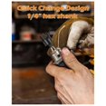 thumbnail image 4 of Plug Cutter, 8Pcs Wood Plug Cutters Drill Bit Set with 1/4 Hex Shank, Straight and Tapered Taper Cutting Tool, 4 of 5