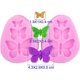 thumbnail image 5 of Molde de silicona con forma de encaje X 2, herramienta de decoración de pasteles, Fondant, flor de mariposa rosa, 5 of 5