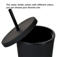thumbnail image 2 of Billuyoard Botella de agua Frasco al vacío Vaso con pajitas Tamaño compacto De larga duración Exquisito Multicolor Suministros para exteriores Cocina y Comedor Azul claro, 2 of 6
