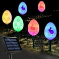 thumbnail image 5 of 20 Led Solar Easter Eggs Stake Lights for Easter Decorations, 8 Modes Easter Solar Lights Outdoor, Waterproof Solar Easter Yard Stake for Outdoor Easter Decor Garden Yard Pathway Lawn Spring Decor, 5 of 7