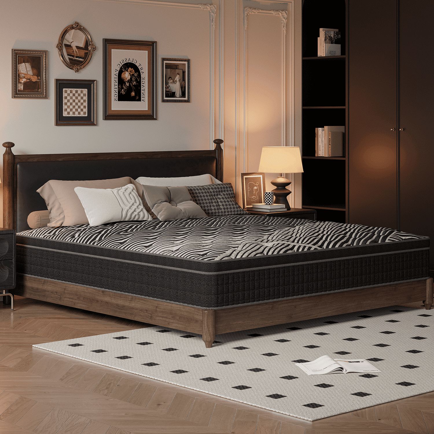 Doubleslee 12 inch King Mattress, Memory Foam Hybrid Mattress in a Box, Pressure Relief