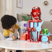 Marvel Iron Man and His Awesome Friends Iron Quarters Boys & Girls Electronic Playset, Birthday Gifts for Kids ages 3 and up