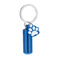 thumbnail image 3 of Llavero conmemorativo con forma de pata de perro, colgante de joyería para cenizas, práctico colgante de joyería Azul, 3 of 9