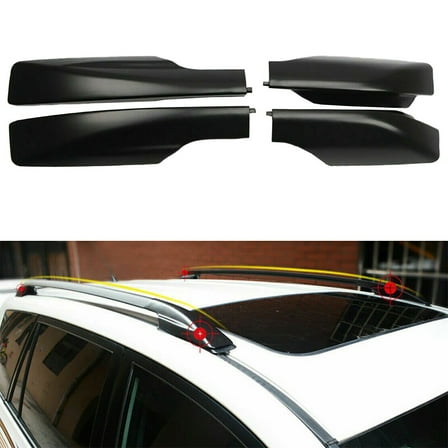 4Pcs Roof Rack Cover Rail End Shell For Toyota For RAV4 2.4L 2.5L 3.5L 2006-2012