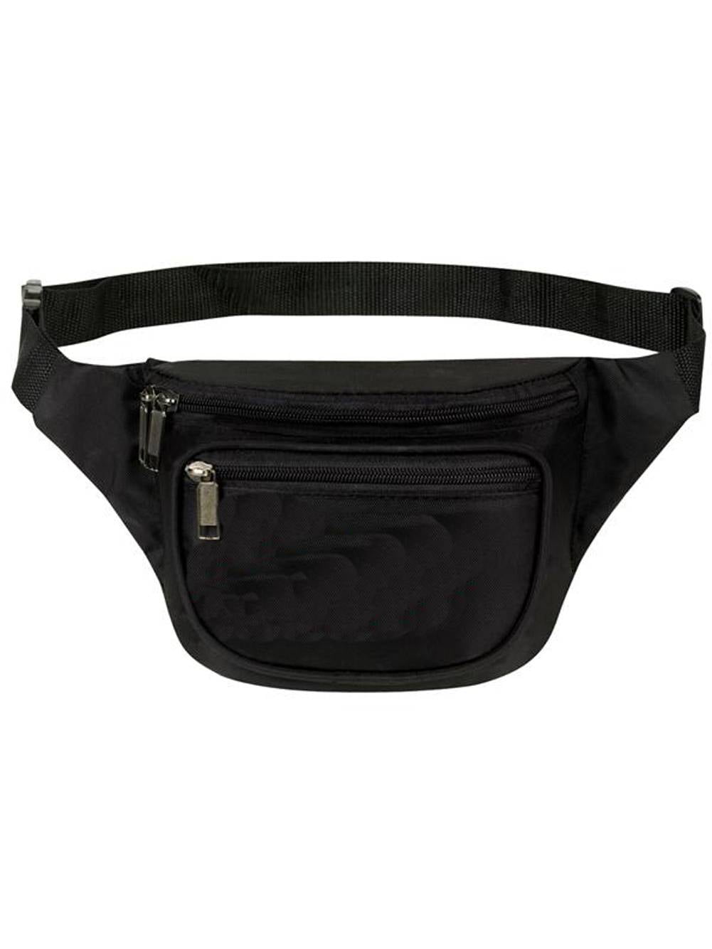 3Zipper Fanny Pack Black