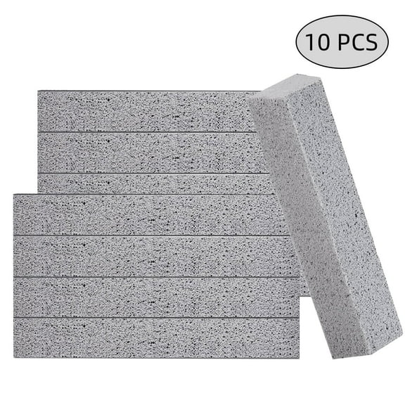 WLGJL 10 Pack Pumice Stone for Toilet Bowl Cleaning, Powerfully Cleans Hard Water Rings, for Cleaning Toilets, Bathtubs, Grills, Swimming Pools, Sinks