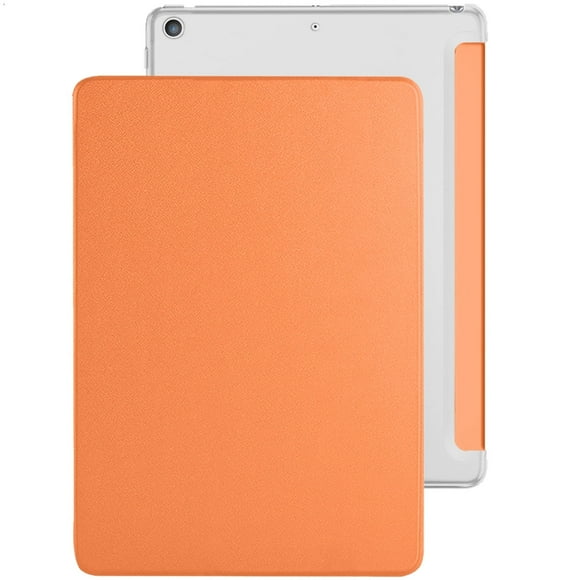 iPad Mini 8.3 Inch 6 Gen [ Mini 6th Generation 2021 ] A2567 A2568 A2569 MK893LL/A MK8E3LL/A MK8C3LL/A Trifold PC Lightweight Smart PU Leather Protective Hard Back Cover - Orange