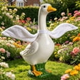 thumbnail image 5 of AuroraX Porch Goose Outfits 23" 19" Porch Goose Clothes Set Goose Wing Yard Funny Wing Lawn Garden Decor Porch Goose Accessories White, 5 of 6