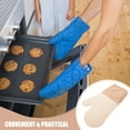 thumbnail image 5 of Heat Insulated Oven Gloves Thicken Silicone Cotton Pair Safe Cooking Baking Grill Mitts, 5 of 6