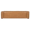 thumbnail image 3 of Bowery Hill Contemporary 3-Seat Wide Arm Sofa in Carmel Brown Leather, 3 of 4