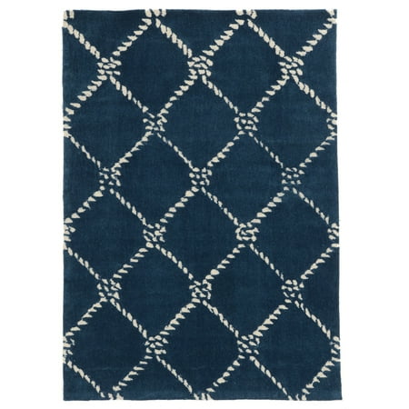 

Trio Rope Qua Navy And Ivory 2X3