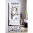 thumbnail image 5 of Classic White Hall Tree Coat Rack with Drawers, 5 of 10