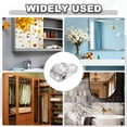 thumbnail image 5 of Uxcell Glass Retainer Clips, 60 Pcs 3.5mm Cabinet Glass Clips Mirror Holder Clips with Screws for Cabinet Doors, Transparent, 5 of 5