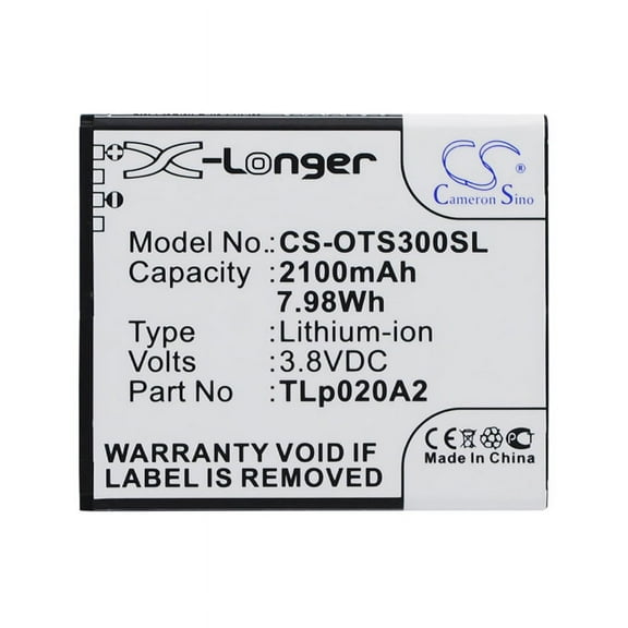 2100mAh TLi020A1 TLp020A2 Battery for Alcatel One Touch Pop Star 4G OT-5050 OT-5050S OT-5065W OT-5065X One Touch POP Star OT-505