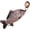 crucian carp, variant on Slccxzc Realistic Fish Plush Keychain, Soft Stuffed Marine Animal Bag Charm for Keys Bags