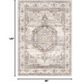thumbnail image 2 of Washable Living Room Area Rug：8x10 Bedroom Rugs - Farmhouse Distressed Printed Floral Carpet - Foldable Non-Shedding Floor Carpet for Dining Room 8'x10' Beige, 2 of 7