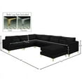 thumbnail image 7 of Meridian Furniture Julia Black Velvet Modular Sectional, 7 of 7